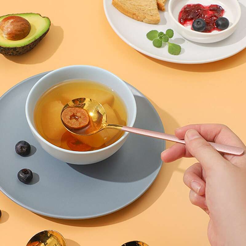 

1pc Stainless Steel Spoon, Pink