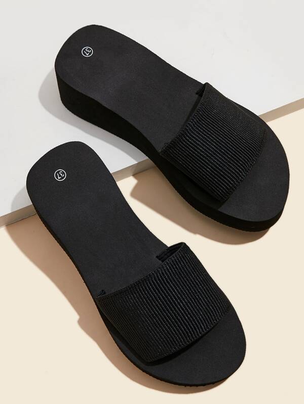 wide fit wedge mules