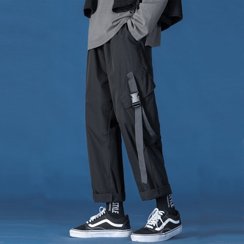 

Guys Buckle Cargo Pants, Black