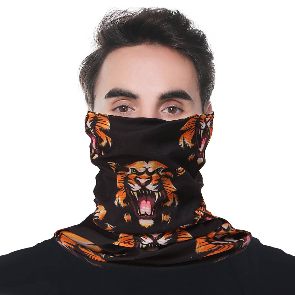 

Guys Animal Pattern Sun Protection For The Face, Multicolor