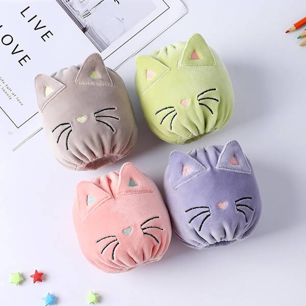 

1pair Cartoon Cat Random Sleeve Cover, Multicolor