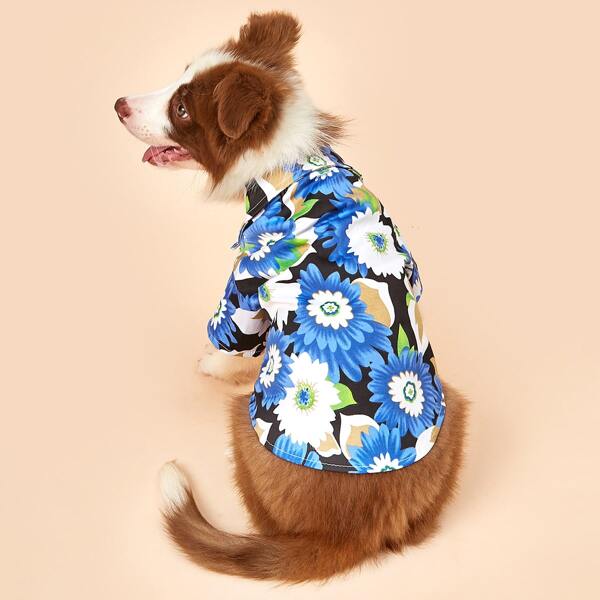 

Flower Print Dog Shirt, Multicolor