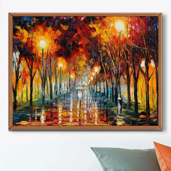 

Graphic Print DIY Diamond Painting Without Frame, Multicolor