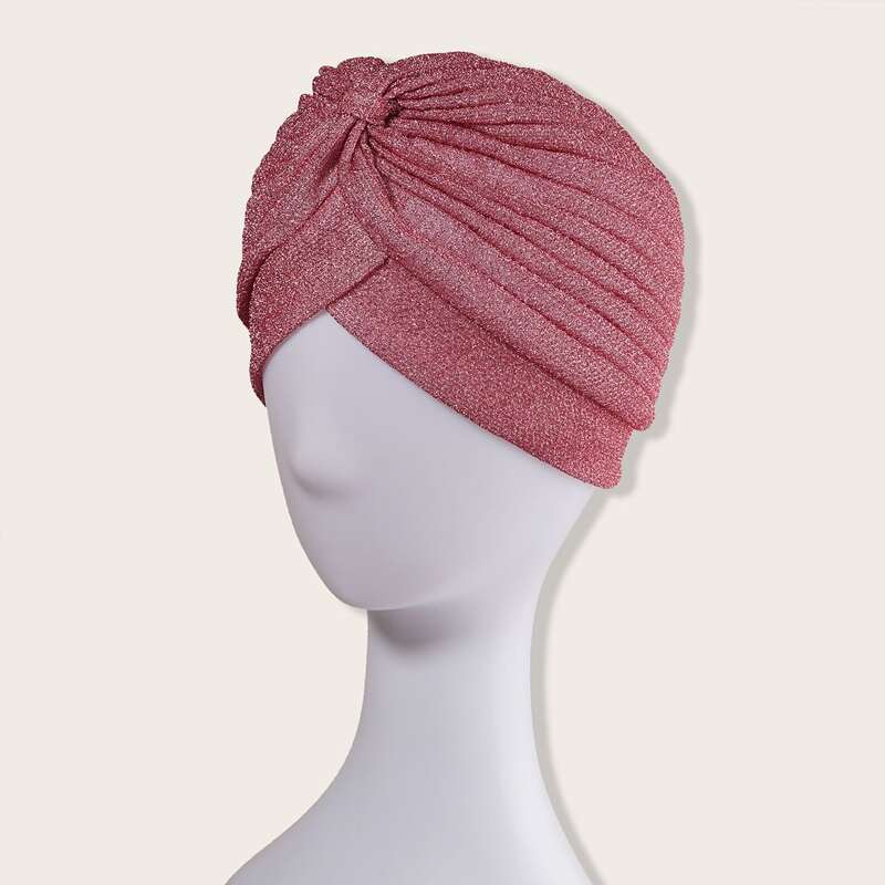 Simple Turban Hat, Pink