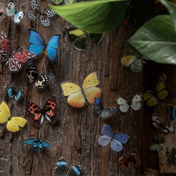 

3sheets Random Butterfly Sticker, Multicolor