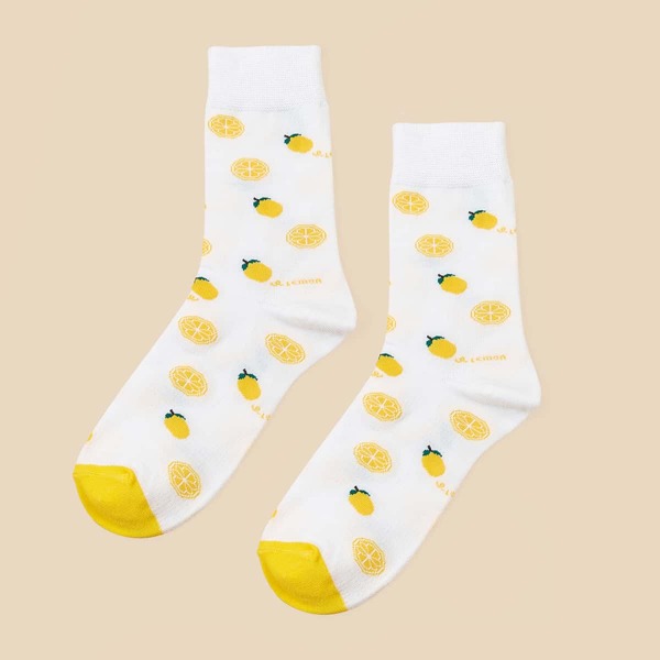 

Fruit Pattern Socks, Multicolor