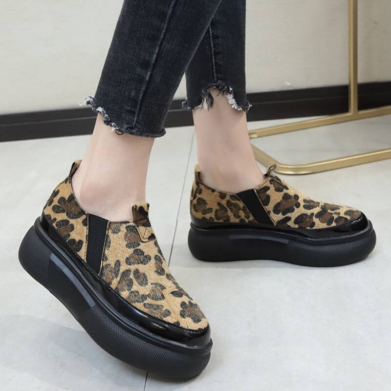

Leopard Slip On Sneakers, Multicolor
