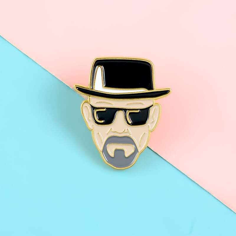 

Figure Graphic Brooch, Multicolor