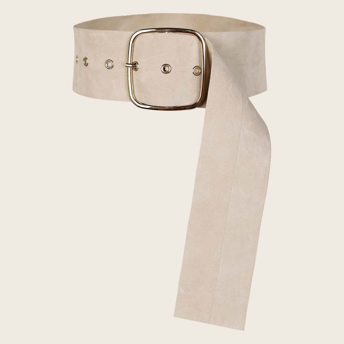 

Square Metal Buckle Belt, Khaki
