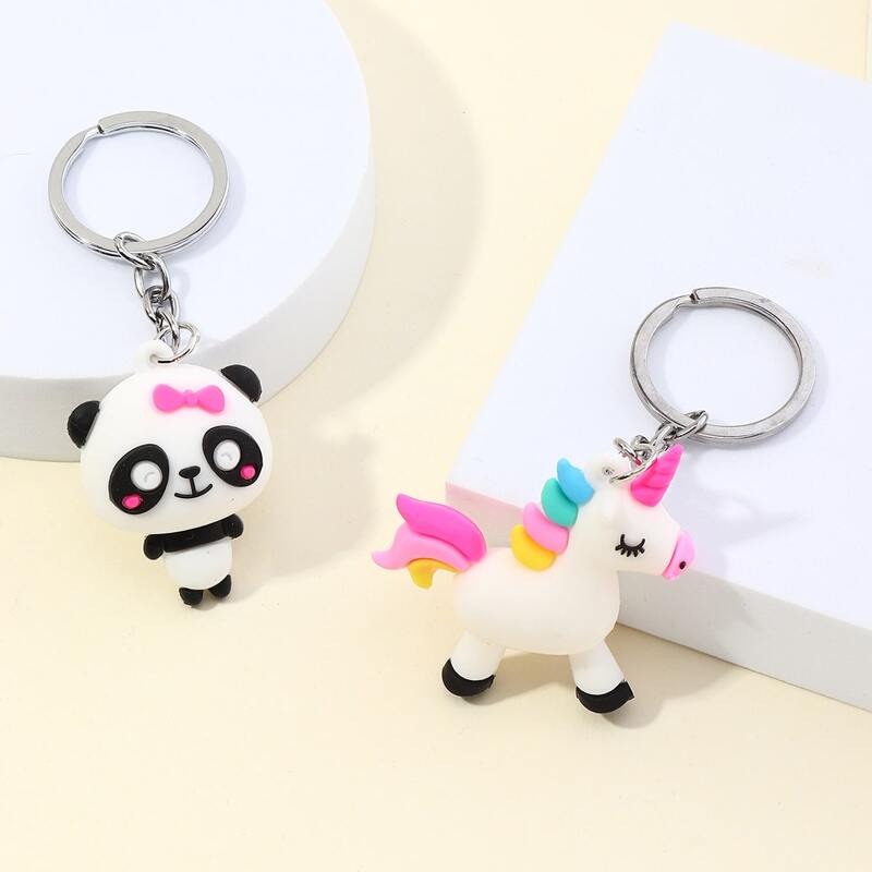 

2pcs Cartoon Keychain, Silver