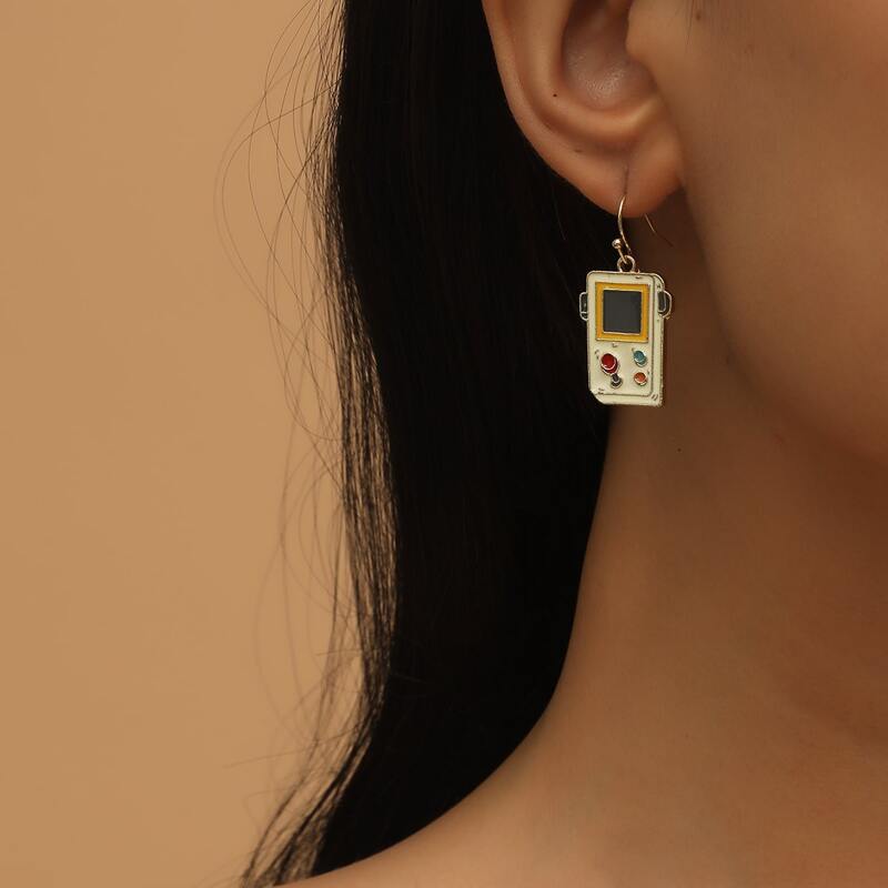 

Game Console Charm Drop Earrings, Multicolor