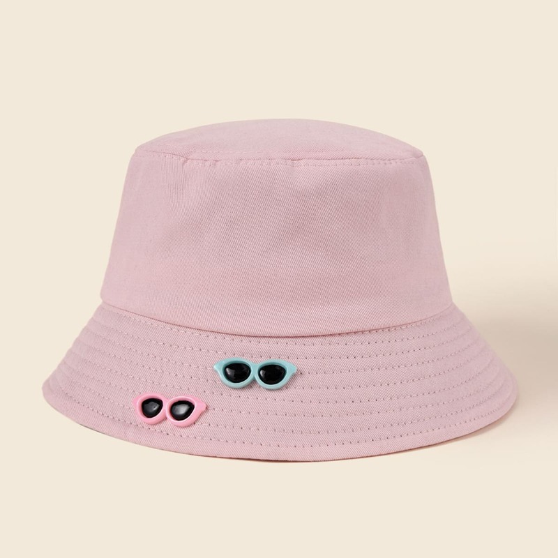 

Sunglasses Decor Bucket Hat, Pink