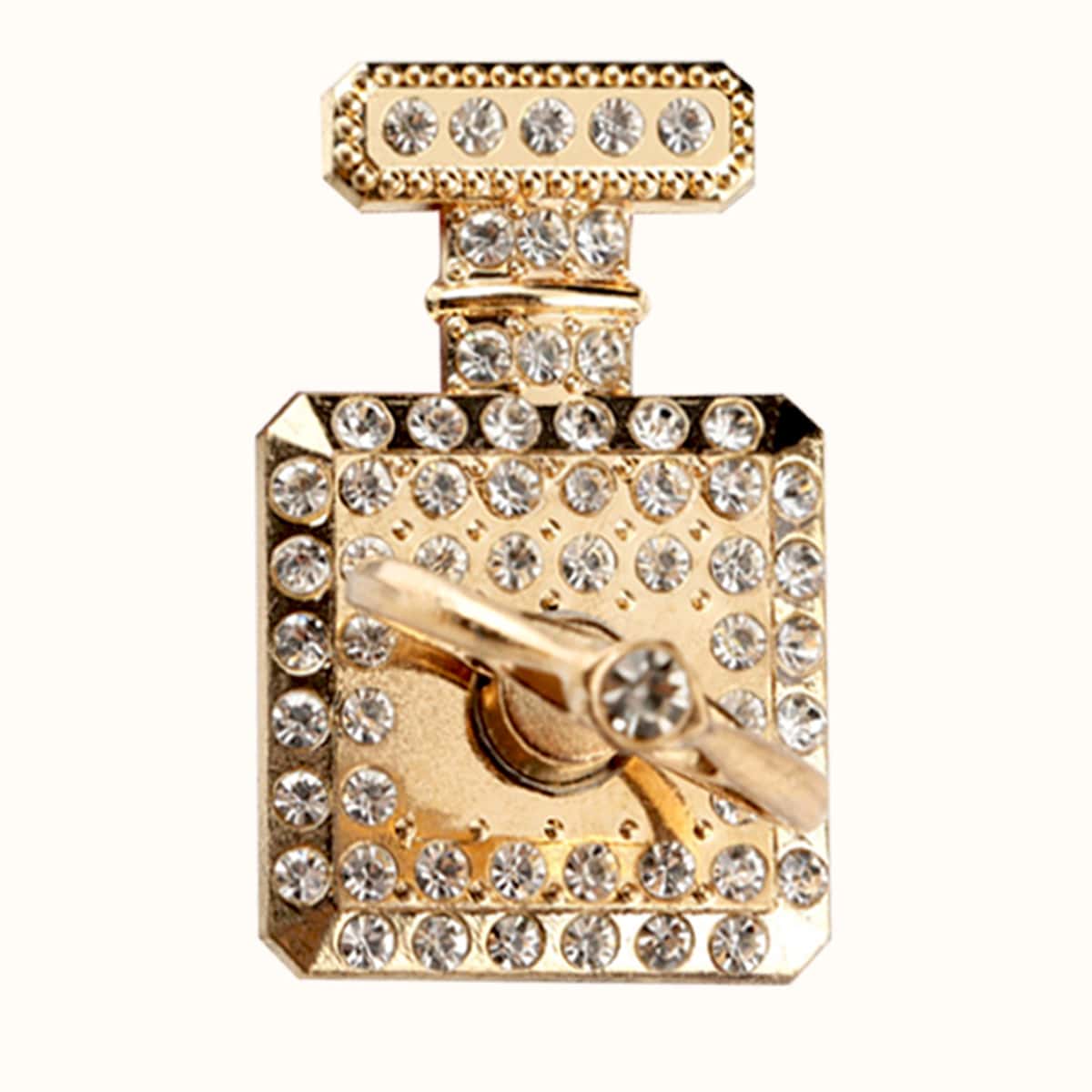 

Rhinestone Decor Phone Ring Holder, Gold