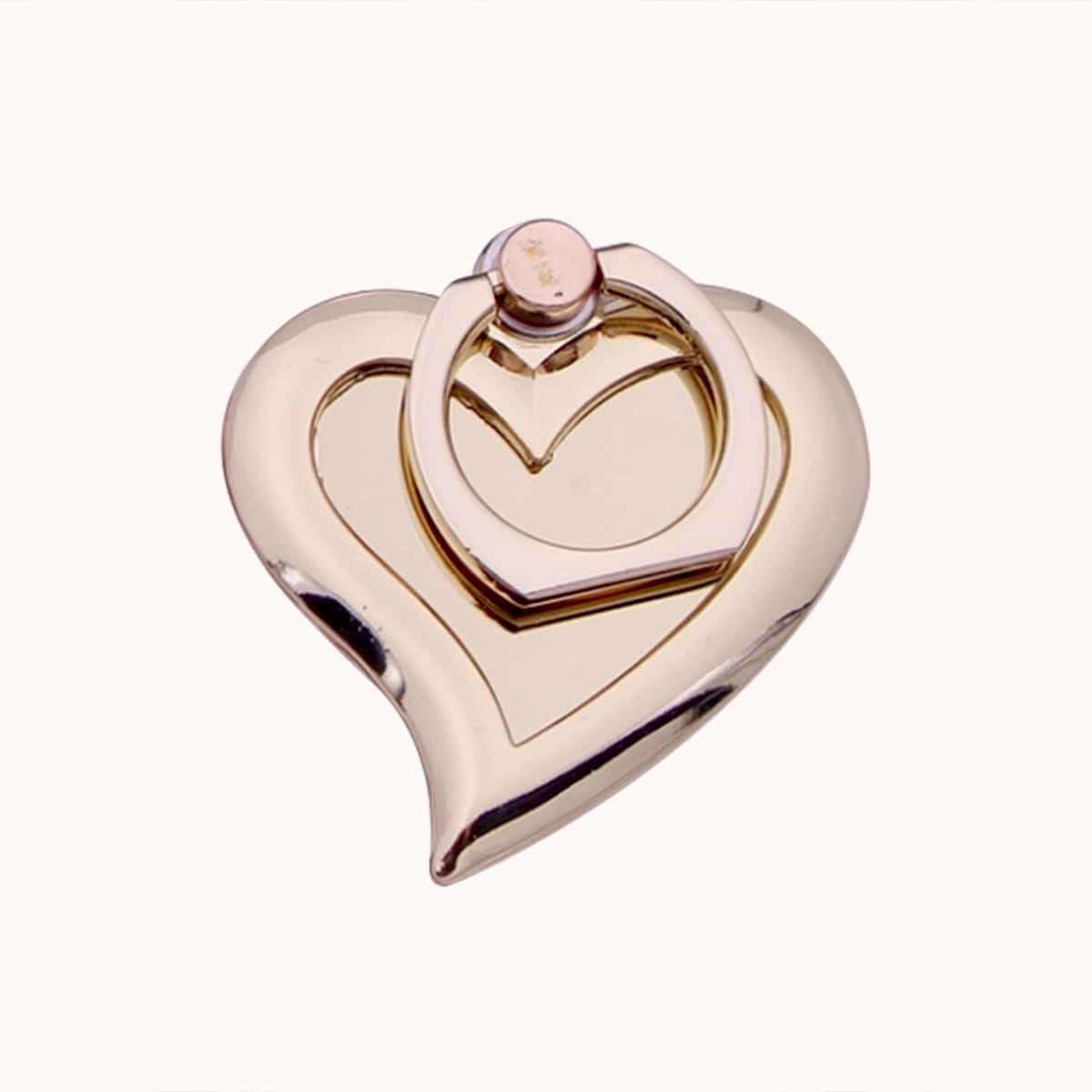 

Heart Shaped Phone Ring, Gold