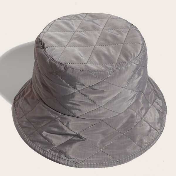

Men Simple Bucket Hat, Grey