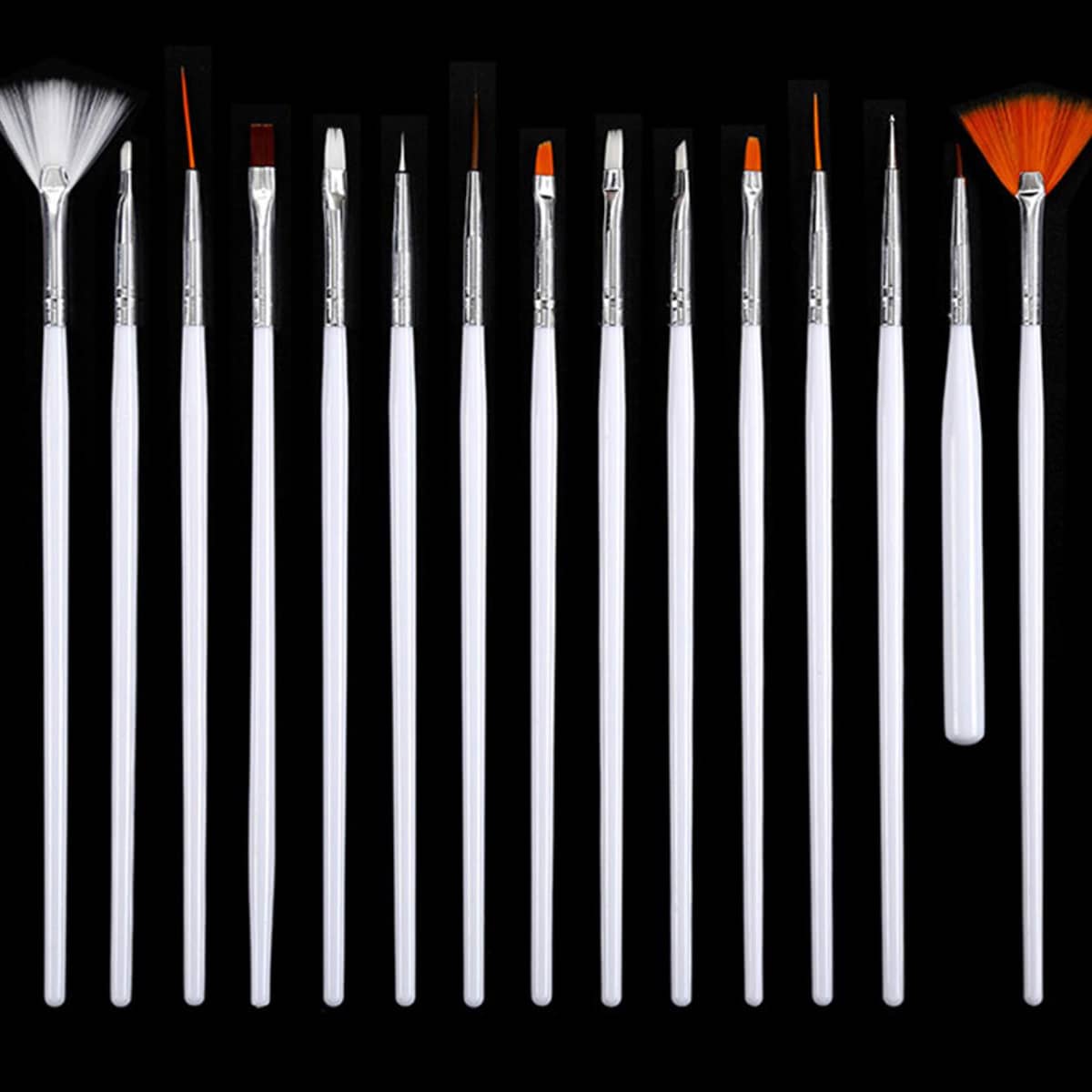 

15pcs Nail Art Painting Pen, Silver