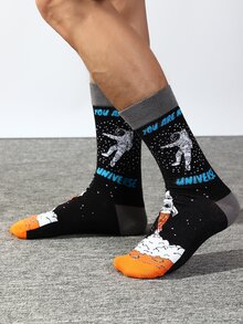 Vớ đồ họa khẩu hiệu nam - Nhiều màu - Xem 2