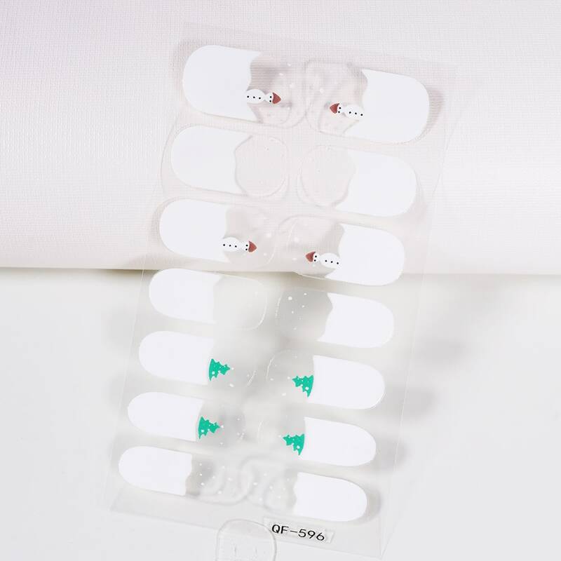 

1sheet Christmas Snowman Nail Sticker, Multicolor