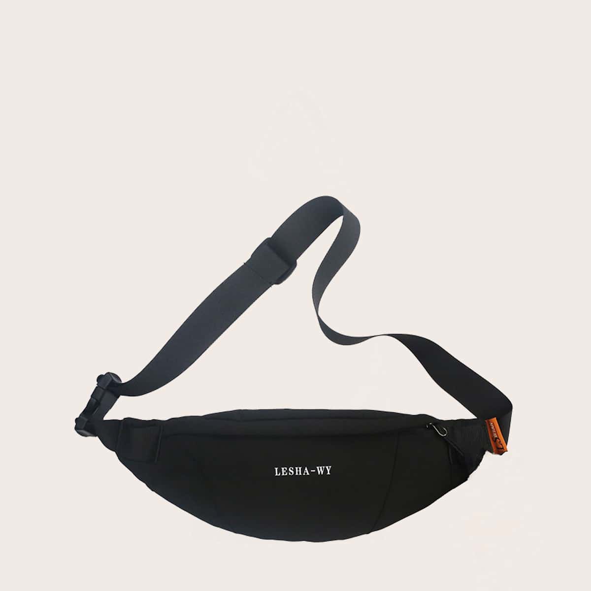 

Guys Letter Graphic Fanny Pack, Black