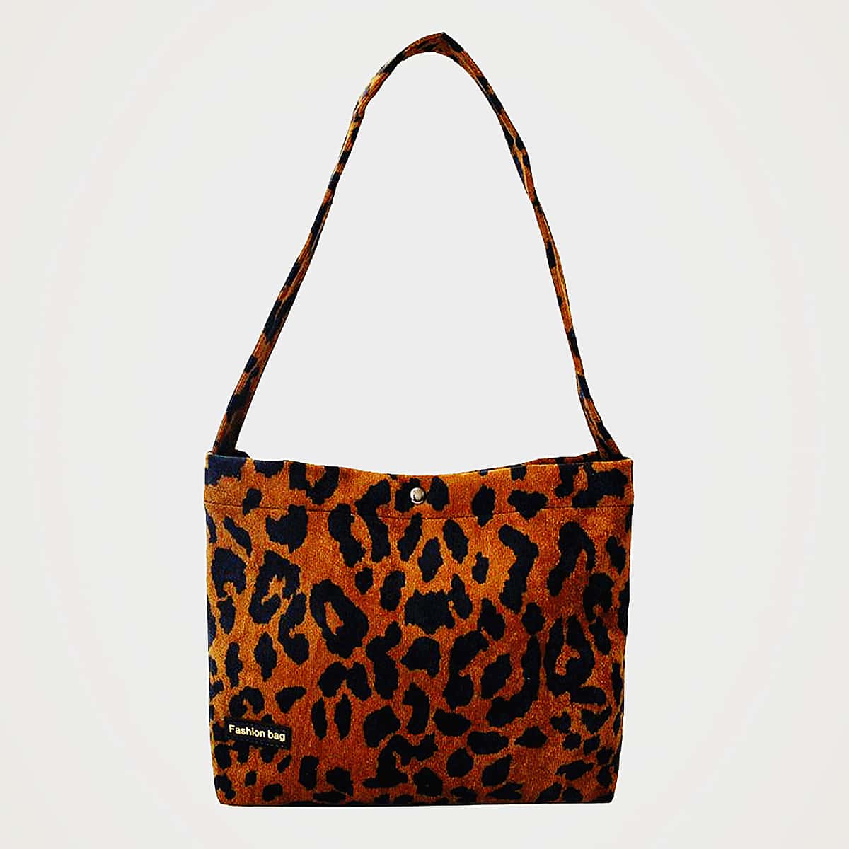 

Leopard Shoulder Bag, Brown