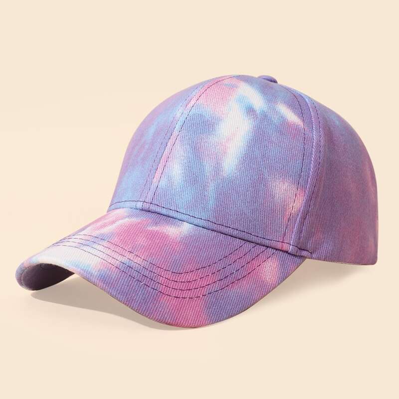 

Guys Tie Dye Baseball Cap, Purple