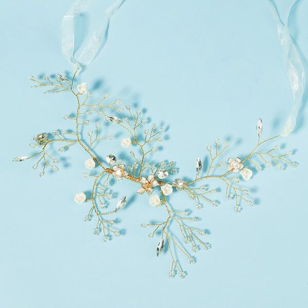 

Rhinestone Decor Headpiece, Gold