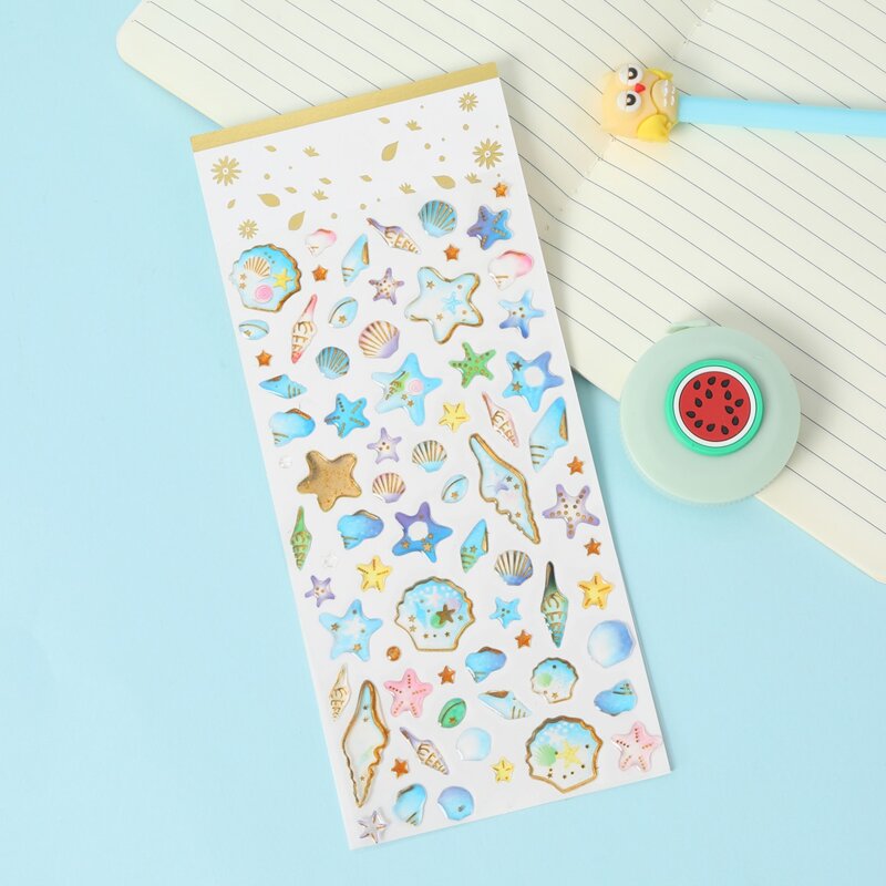 

1sheet Cartoon Graphic Sticker, Multicolor