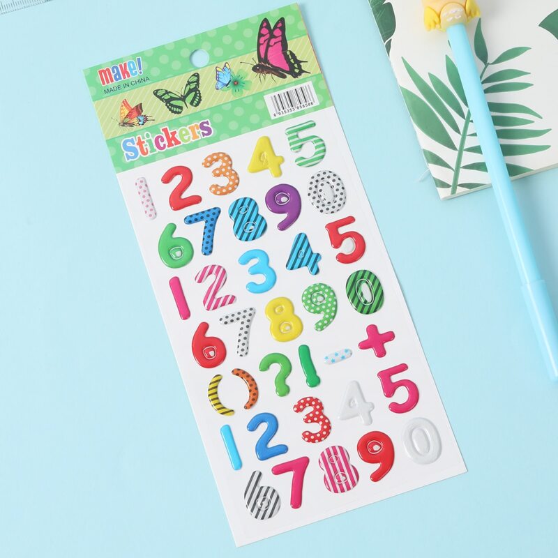 

1sheet Cartoon Graphic Sticker, Multicolor