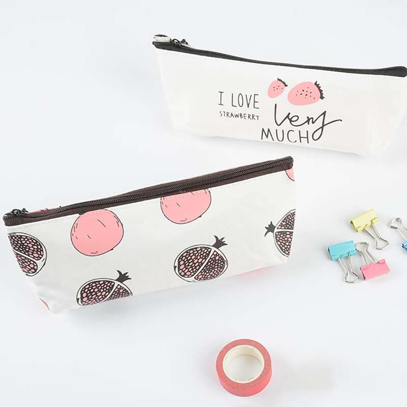 

1pc Fruit Print Random Pencil Case, Multicolor