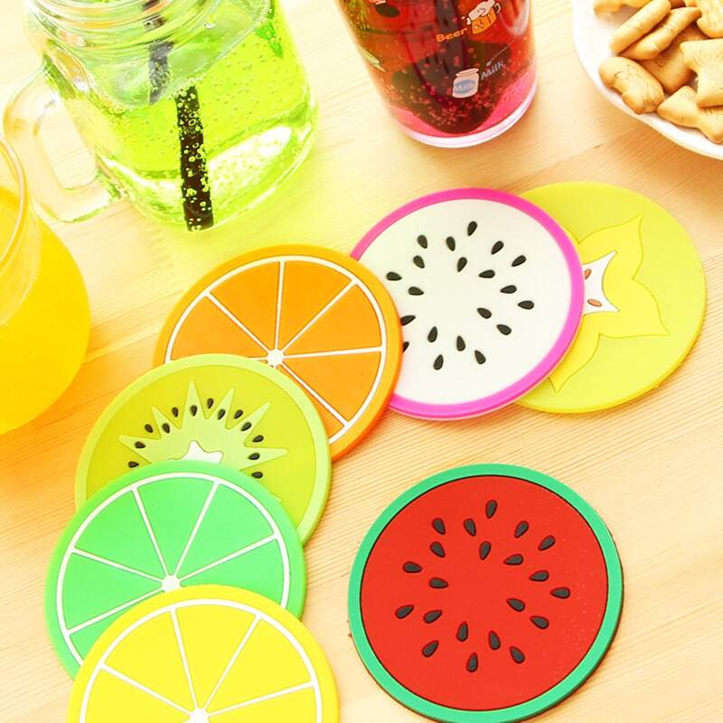 

1pc Random Fruit Pattern Coaster, Multicolor