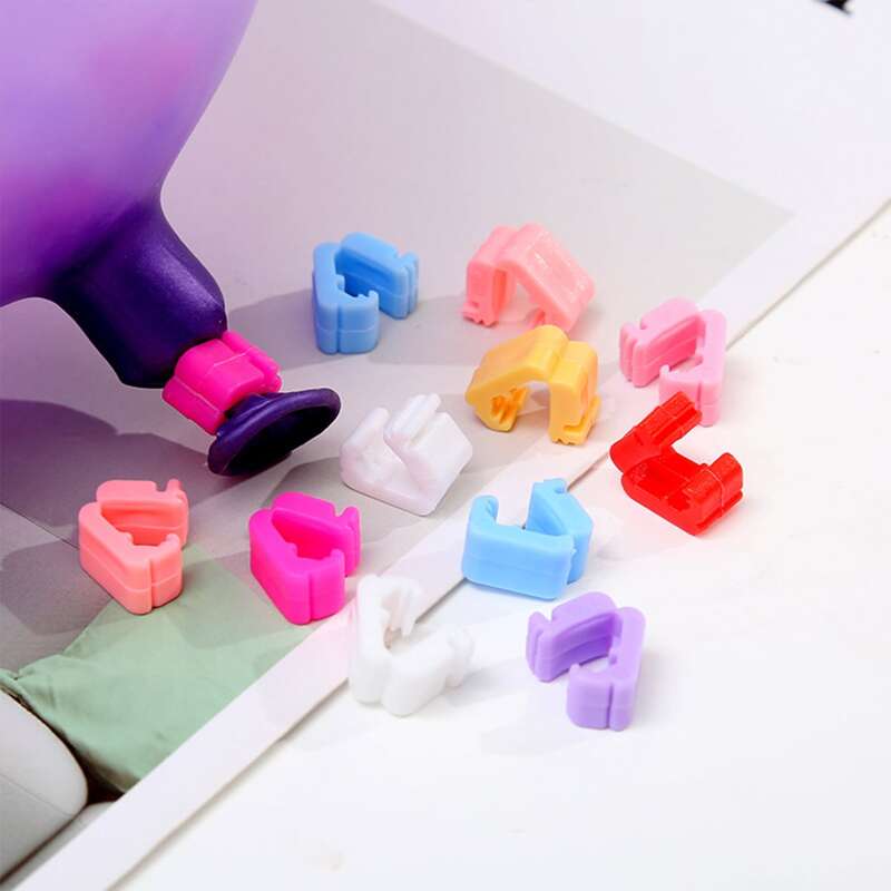 

100pcs Colorful Balloon Clip, Multicolor