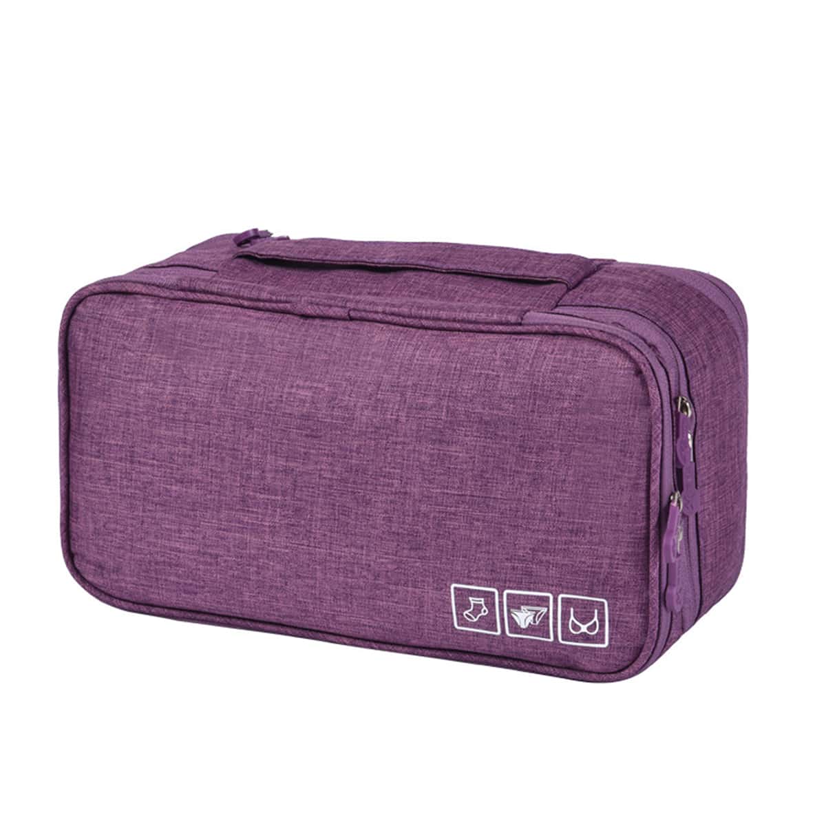 

1pc Multi-layer Travel Storage Bag, Purple