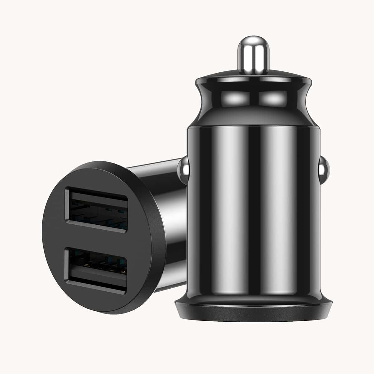 

Dual USB Car Charger, Black