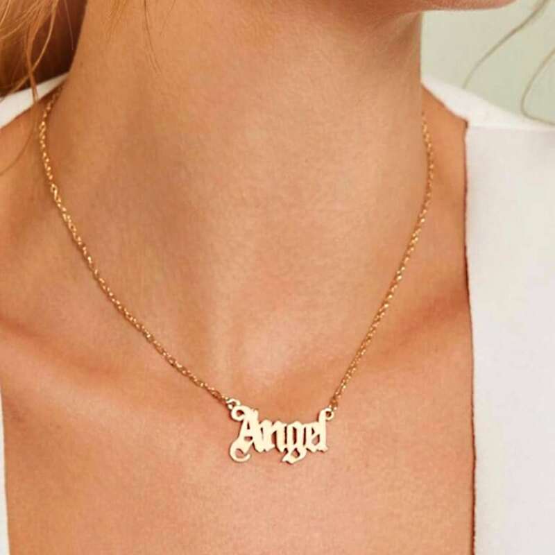 

Letter Pendant Necklace, Gold