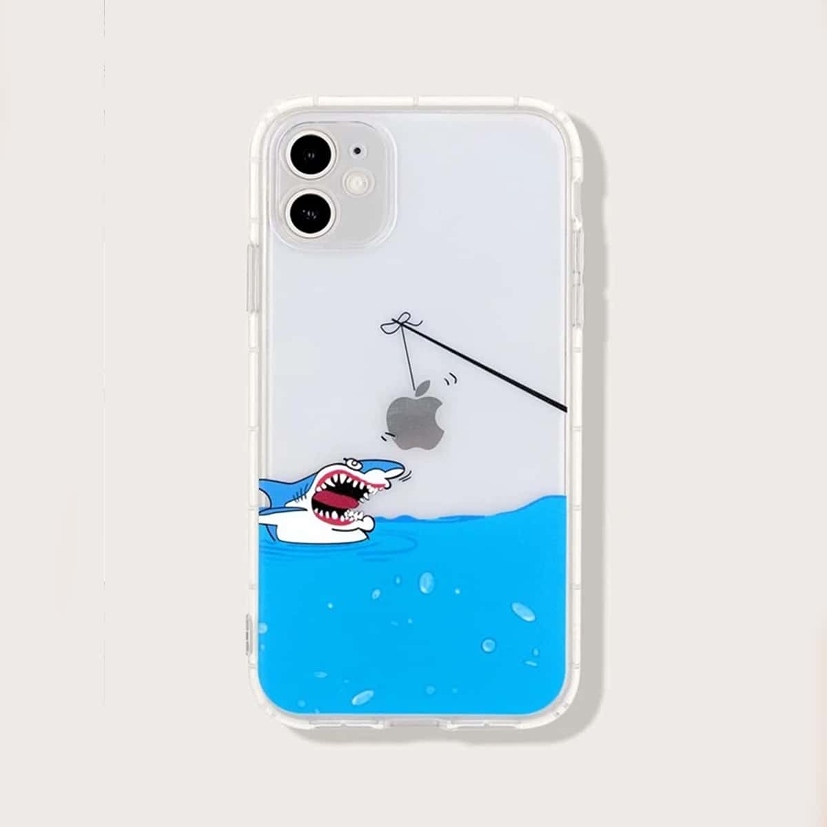 

Shark Pattern iPhone Case, Blue