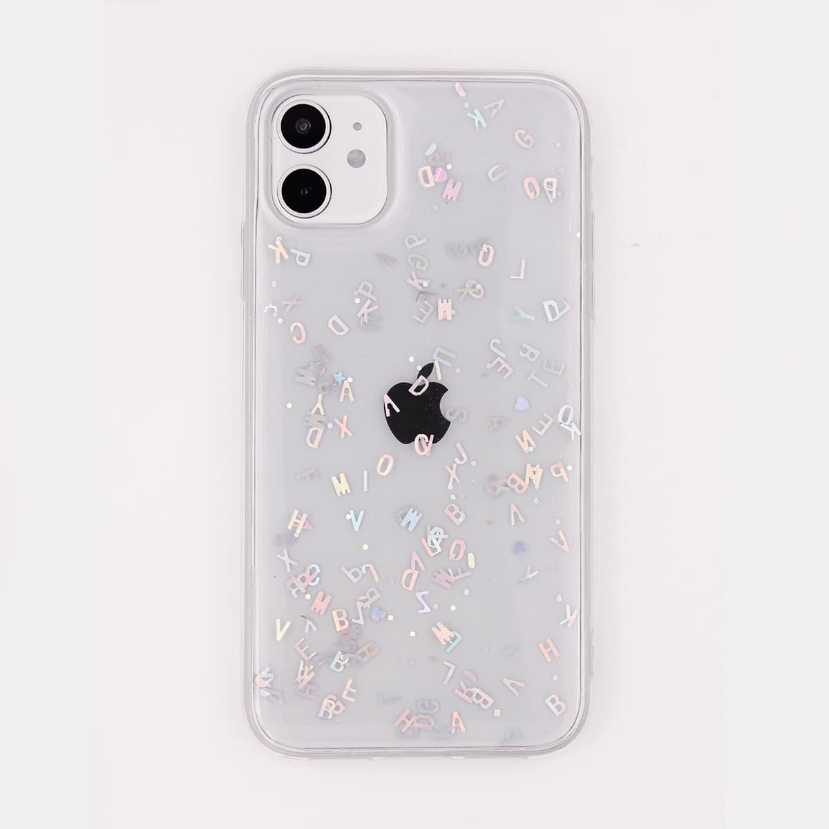 

Letter Graphic Clear iPhone Case