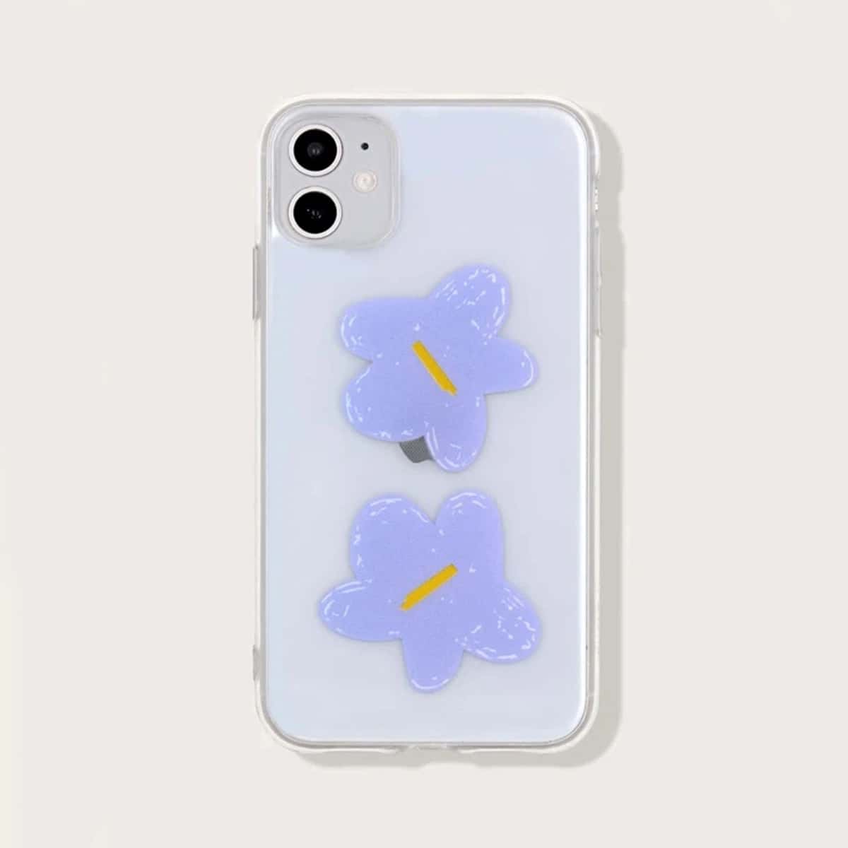 

Floral Clear iPhone Case