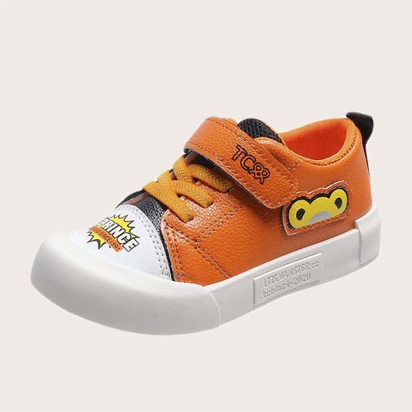 

Toddler Boys Color Block Velcro Strap Sneakers, Orange