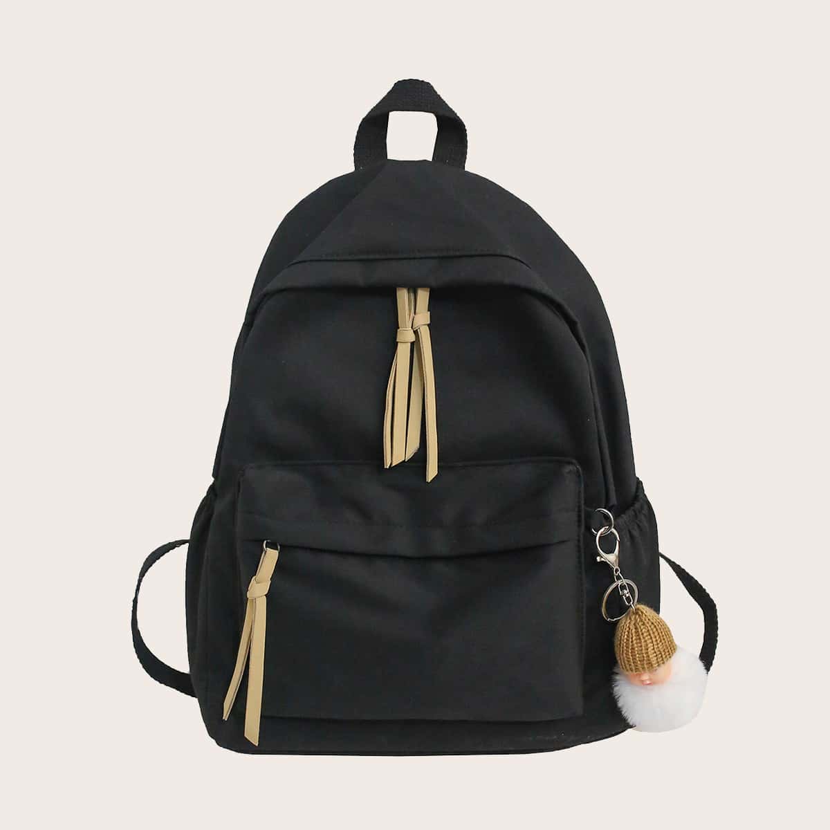 

Solid Knot Backpack & Bag Charm, Black