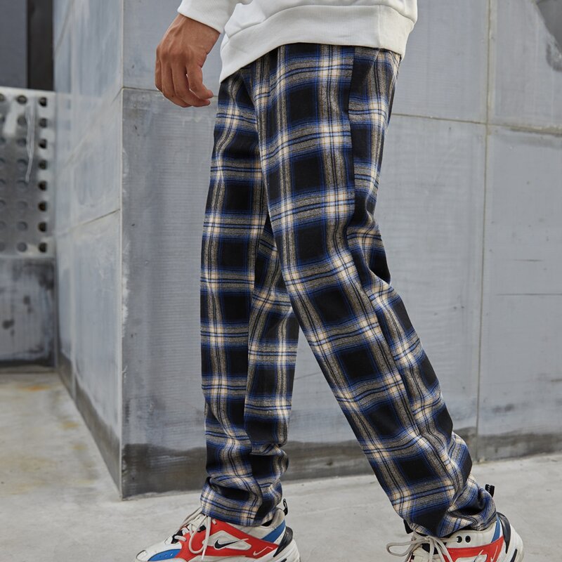 

Guys Plaid Drawstring Pants, Multicolor