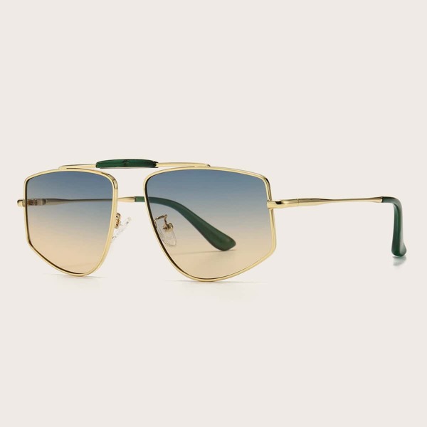 

Metal Frame Tinted Lens Sunglasses, Multicolor