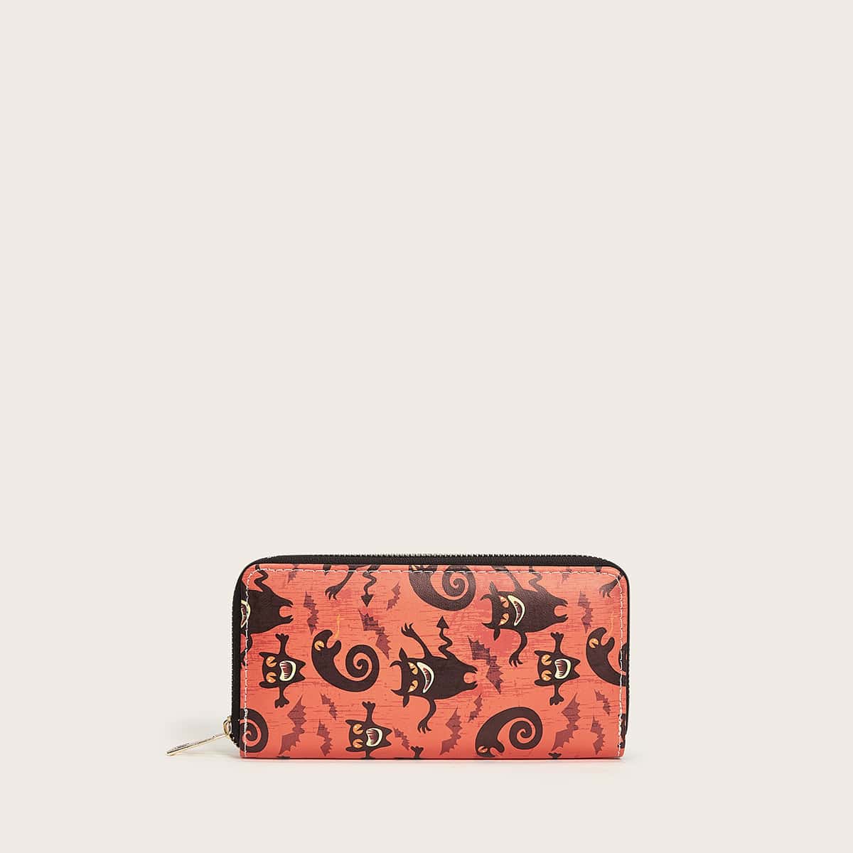 

Halloween Cartoon Graphic Purse, Multicolor