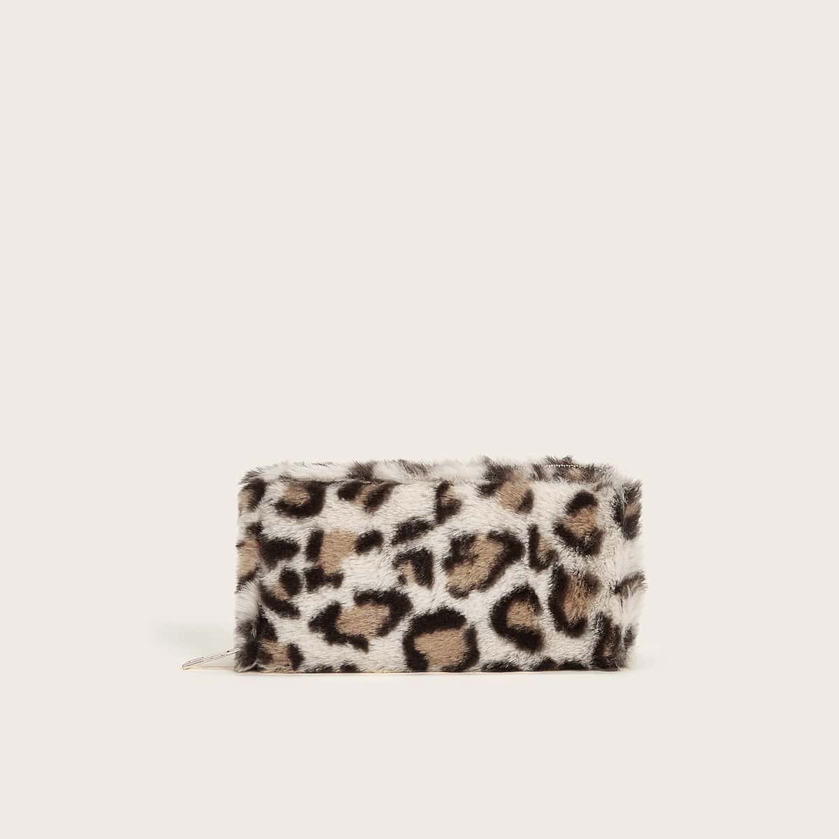 

Leopard Faux Fur Decor Purse, Multicolor