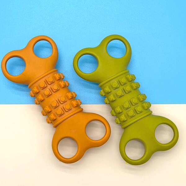 

1pc Random Color Bone Shaped Dog Toy, Multicolor