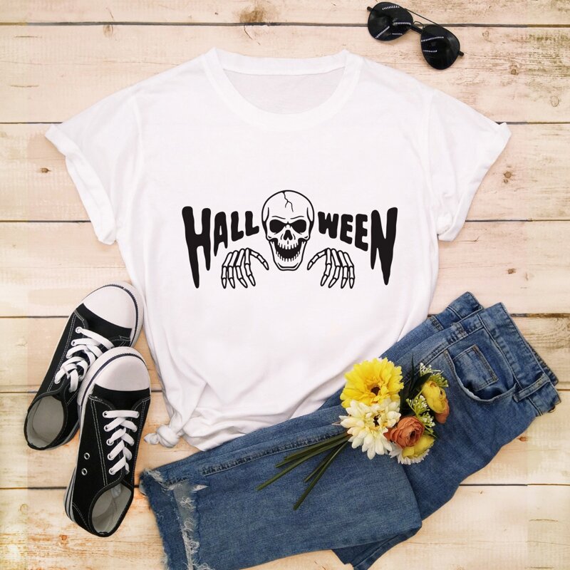 

Halloween Graphic Tee, White