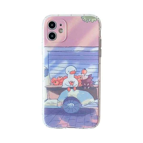 

Duck Cartoon Graphic iPhone Case, Multicolor