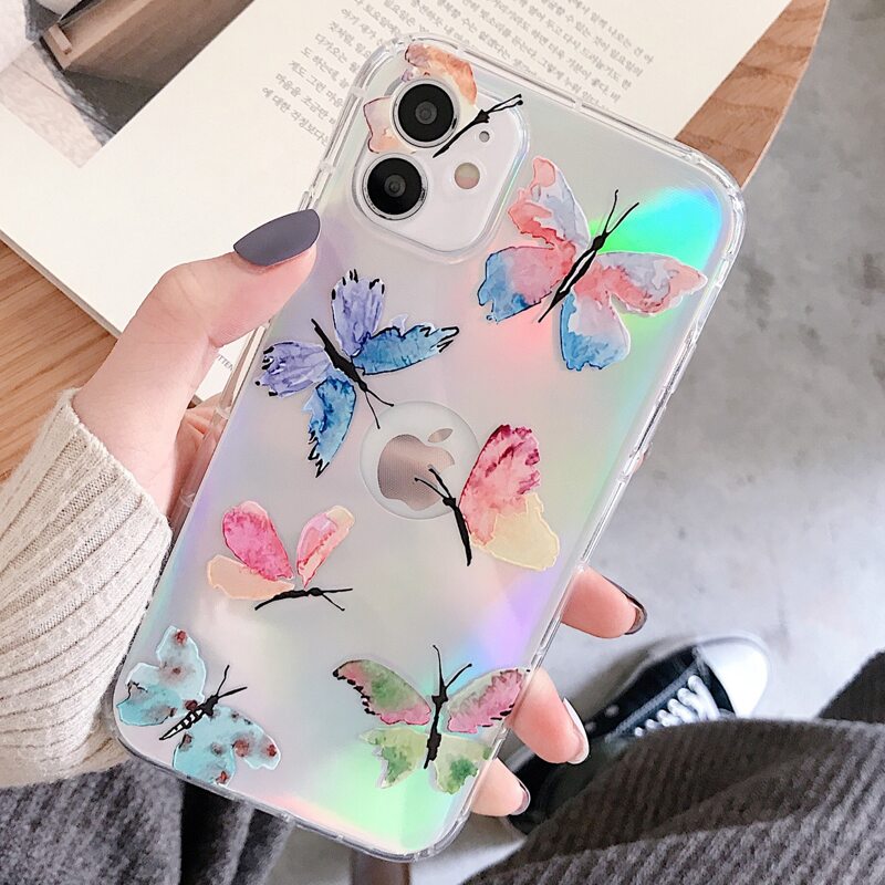 

Holographic Butterfly iPhone Case, Multicolor