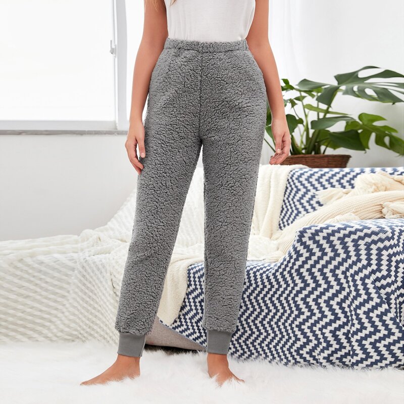 

Solid Flannel Lounge Pants, Dark grey