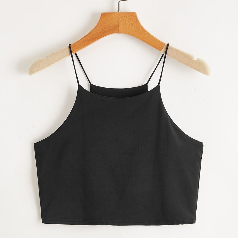 

Solid Crop Cami, Black