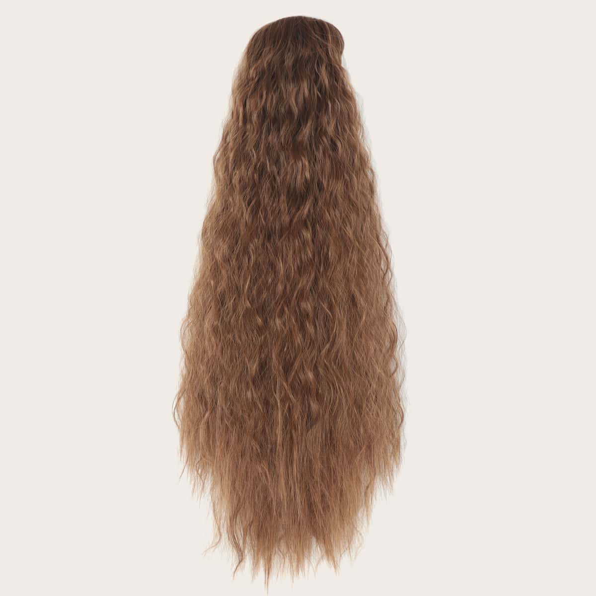 

Natural Long Curly Ponytail, Brown